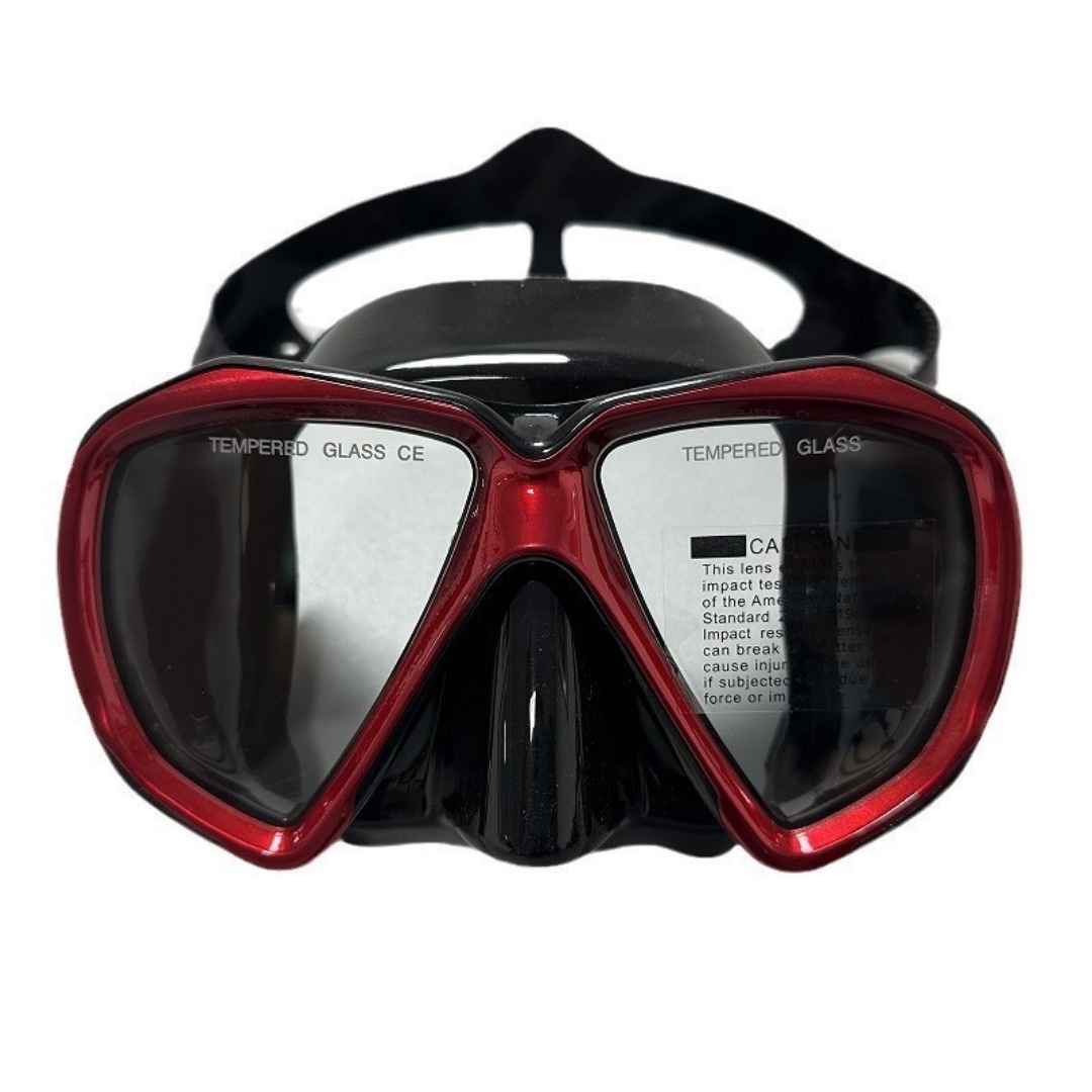 Snorkel Mask Full Face - Large-Frame Silicone Diving Goggles: Full-Dry Snorkel