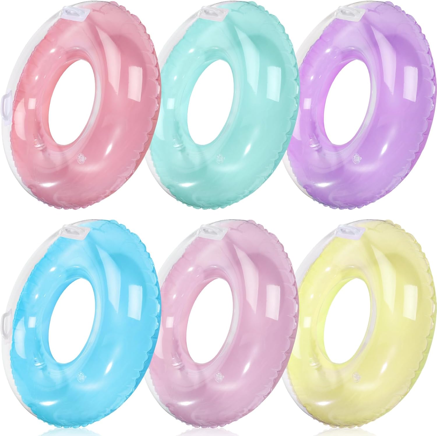 6 Pack 33'' Inflatable Pool Fl - đánh giá và giá Pool Float Ring Inflatable