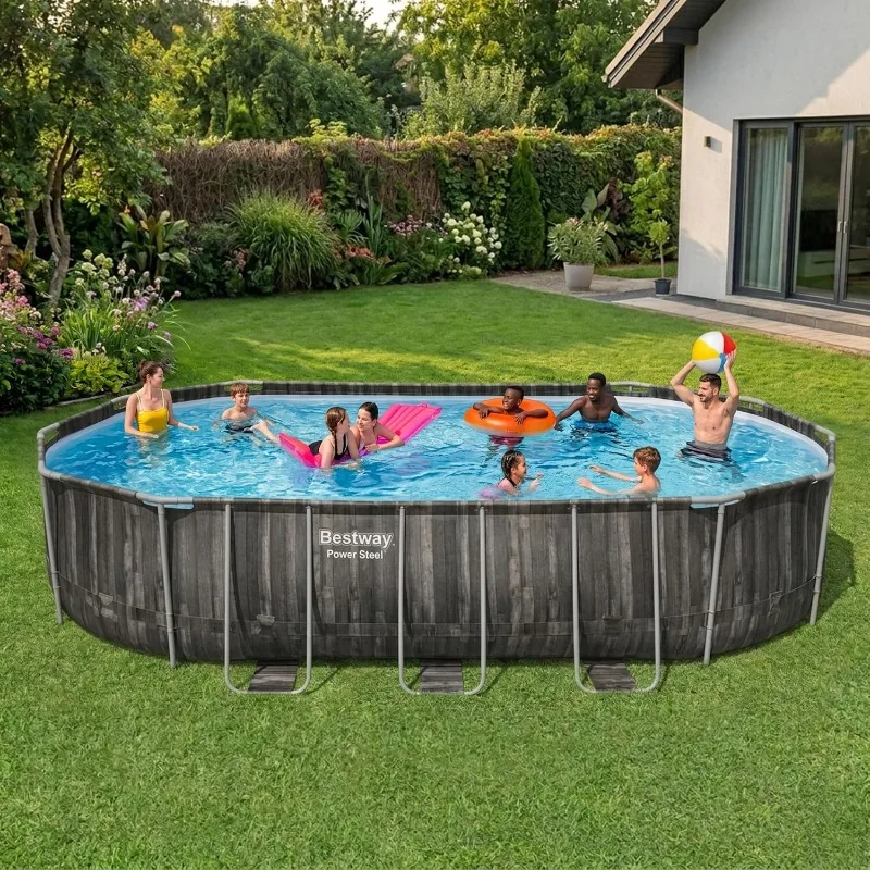 Bestway Power Steel 20’ x 12’  - đánh giá và giá Pool Ladder Above Ground