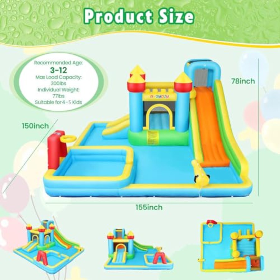 Outdoor/Indoor Bounce House Wa - đánh giá và giá Water Slide Inflatable