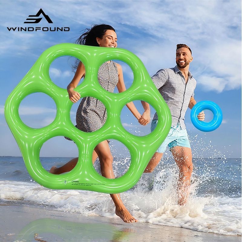 Inflatable Hexagon Ring Toss P - đánh giá và giá Pool Float Ring Inflatable