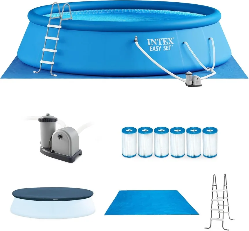 Intex Easy Set 18 Foot by 48 I - đánh giá và giá Pool Ladder Above Ground