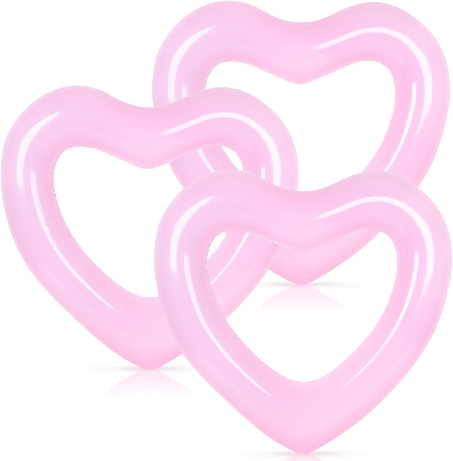 3Pcs Inflatable Heart Pool Flo - đánh giá và giá Pool Float Ring Inflatable