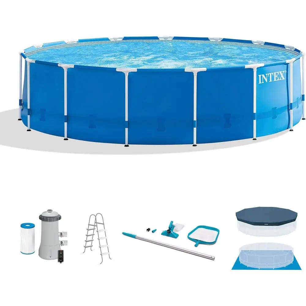 15' x 48 Round Above Ground Po - đánh giá và giá Pool Ladder Above Ground