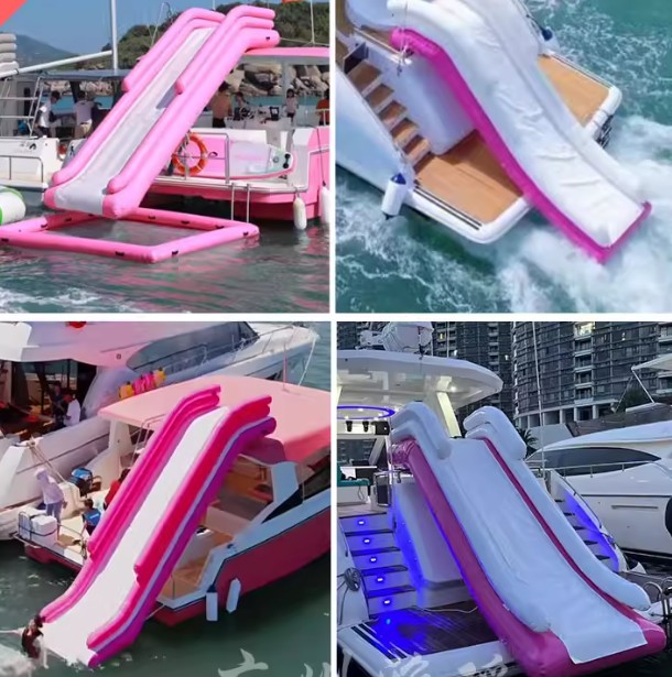 Inflatable water yacht slide b - đánh giá và giá Water Slide Inflatable