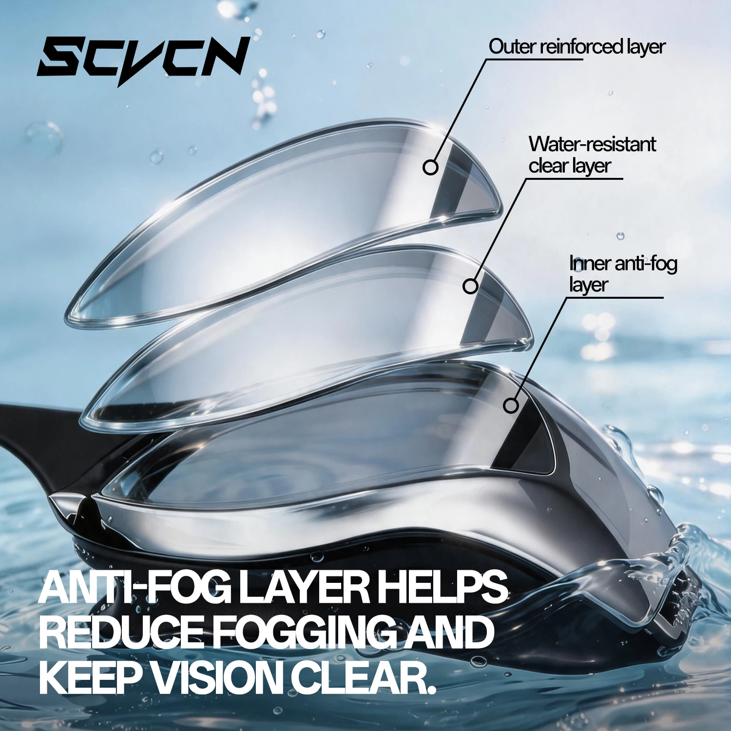 SCVCN New Professional HD Swim - đánh giá và giá Swim Goggles Anti Fog Uv