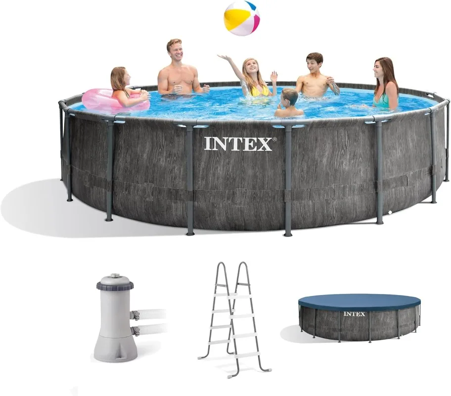 Intex Greywood Prism Frame 15' - đánh giá và giá Pool Ladder Above Ground
